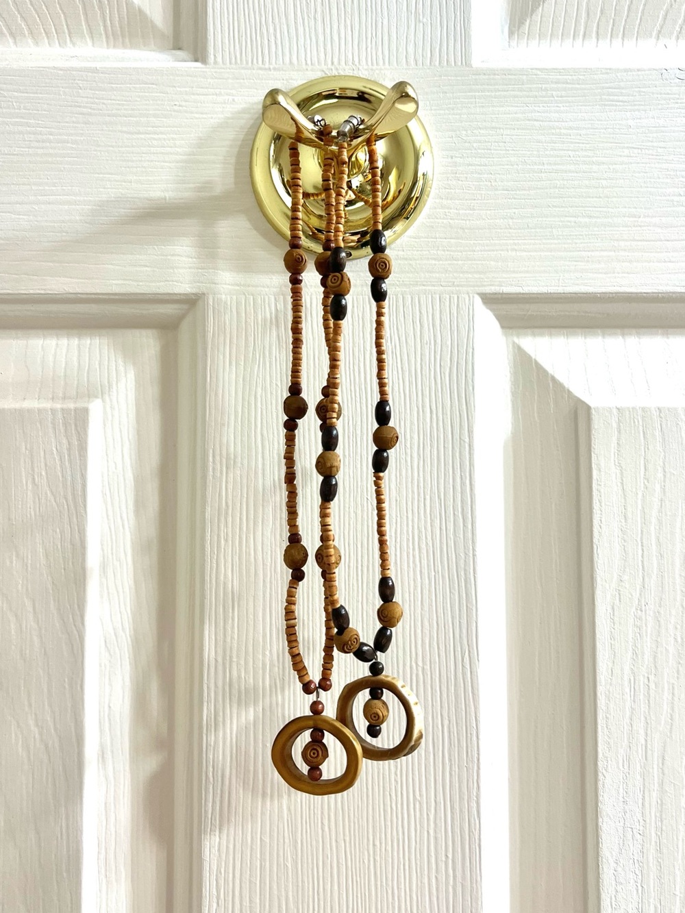 Bohemian Vintage Wooden Necklace Bundle